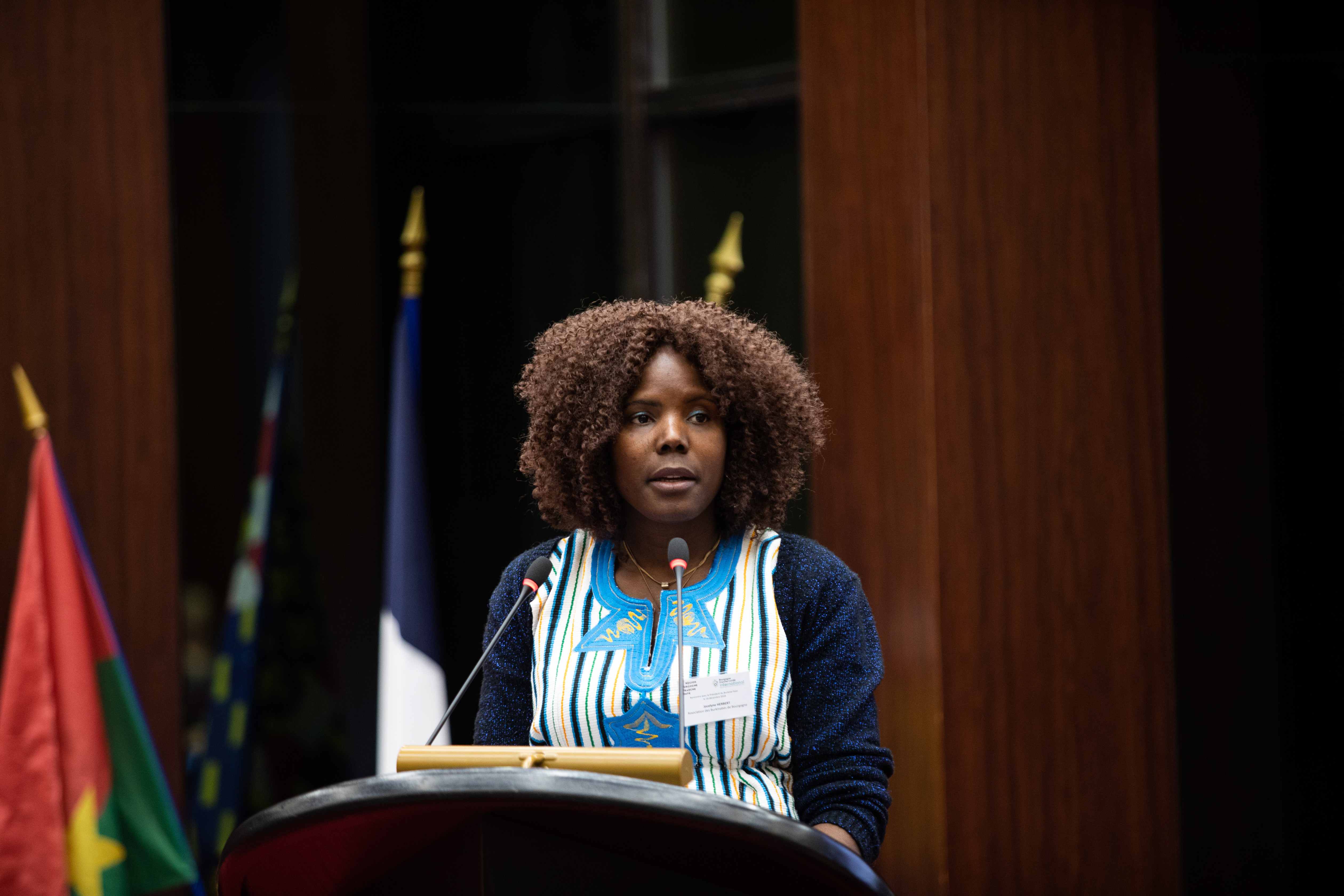 Jocelyne Herbert-Thiombiano, présidente de l'association des Burkinabè de Bourgogne - Crédit photo Vincent Arbelet