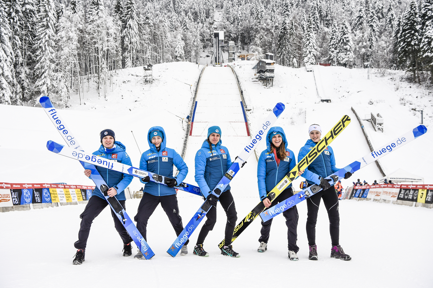 L'équipe de France féminine de saut à ski, Les Rousses (39), décembre 2018 - Crédit Jura Ski Events