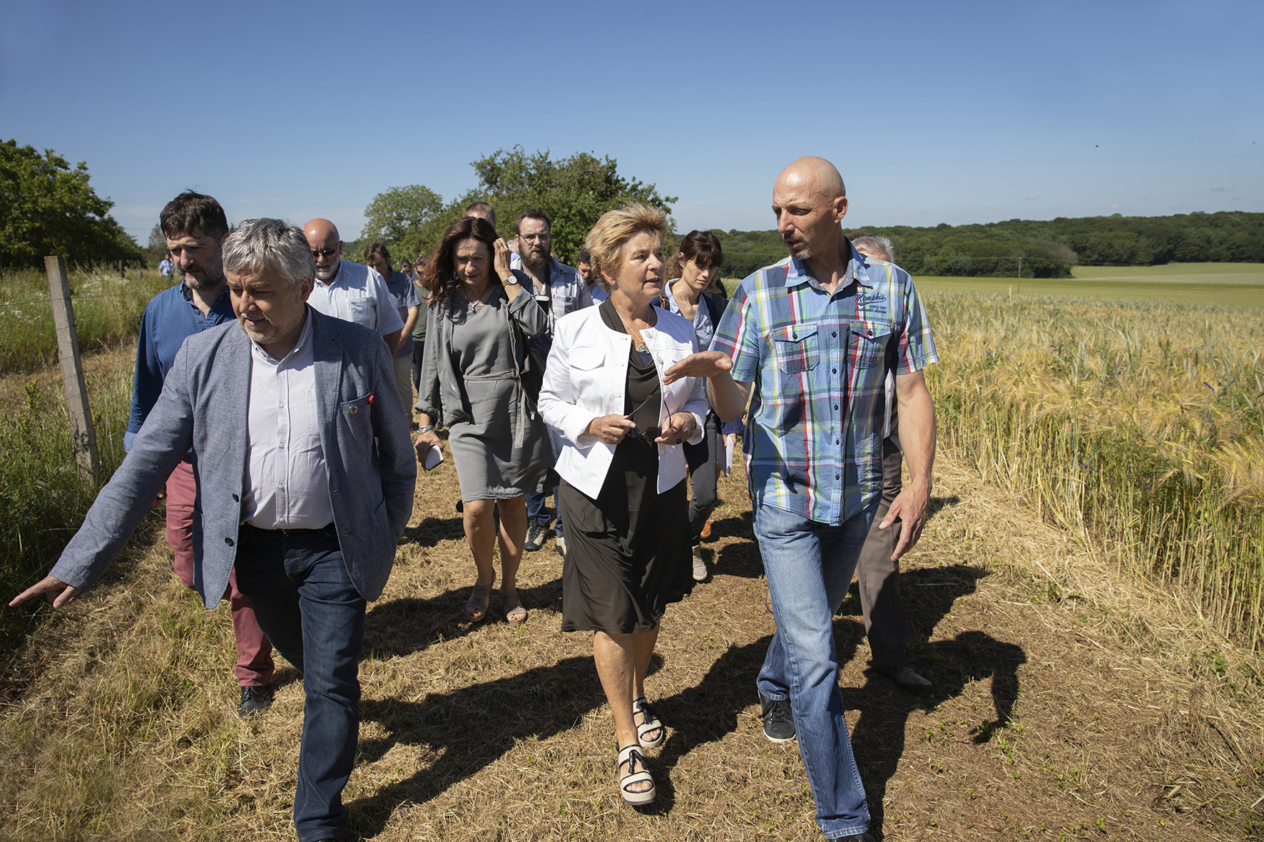 Déplacement de la présidente de Région Marie-Guite Dufay à la rencontre des acteurs de la filière agricole bio, lundi 17 juin 2019 en Haute-Saône - ©DavidCesbron