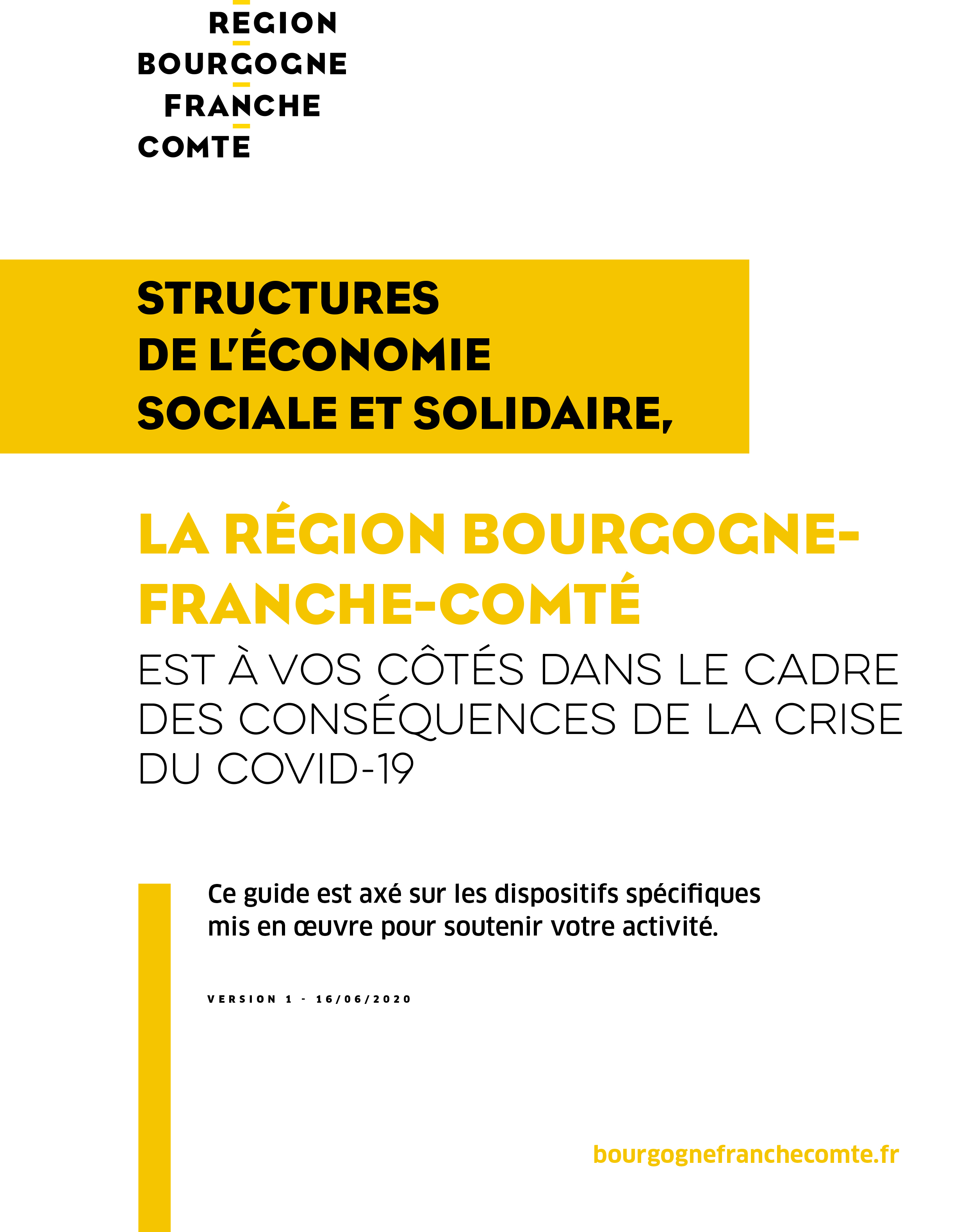 Covid-19 - La région Bourgogne-Franche-Comté aux côtés des structures de l'ESS dans le cadre des conséquences de la crise