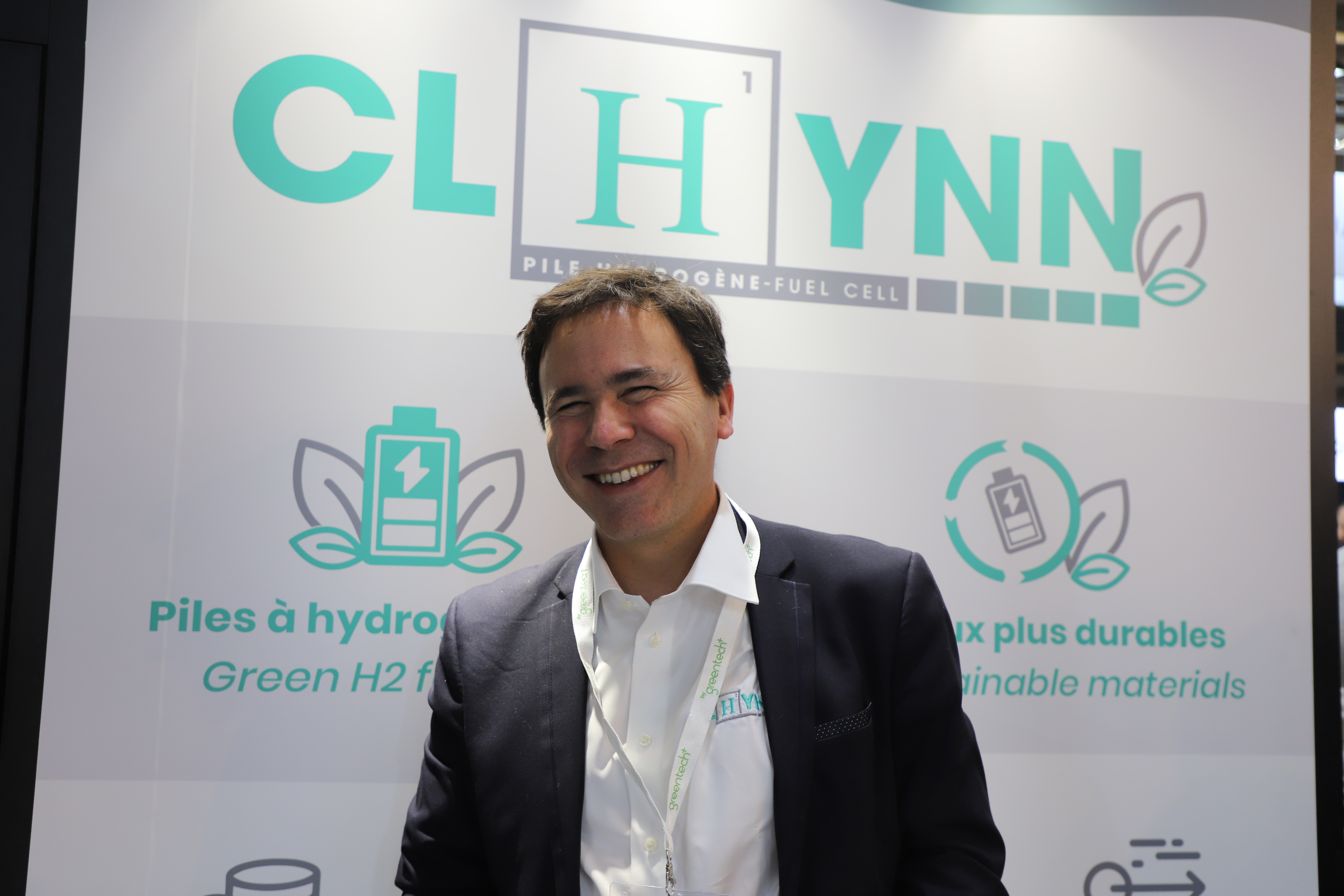Jean-Patrick Corso de l'entreprise Clhynn espère faire connaître sa start-up basée à Besançon lors du salon dédié à l'hydrogène. Photo : Océane Lavoustet