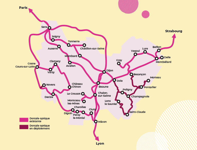 Bourgogne-Franche-Comté Connect, le réseau régional de transport de données publiques Bourgogne-Franche-Comté Connect, le réseau régional de transport de données publiques