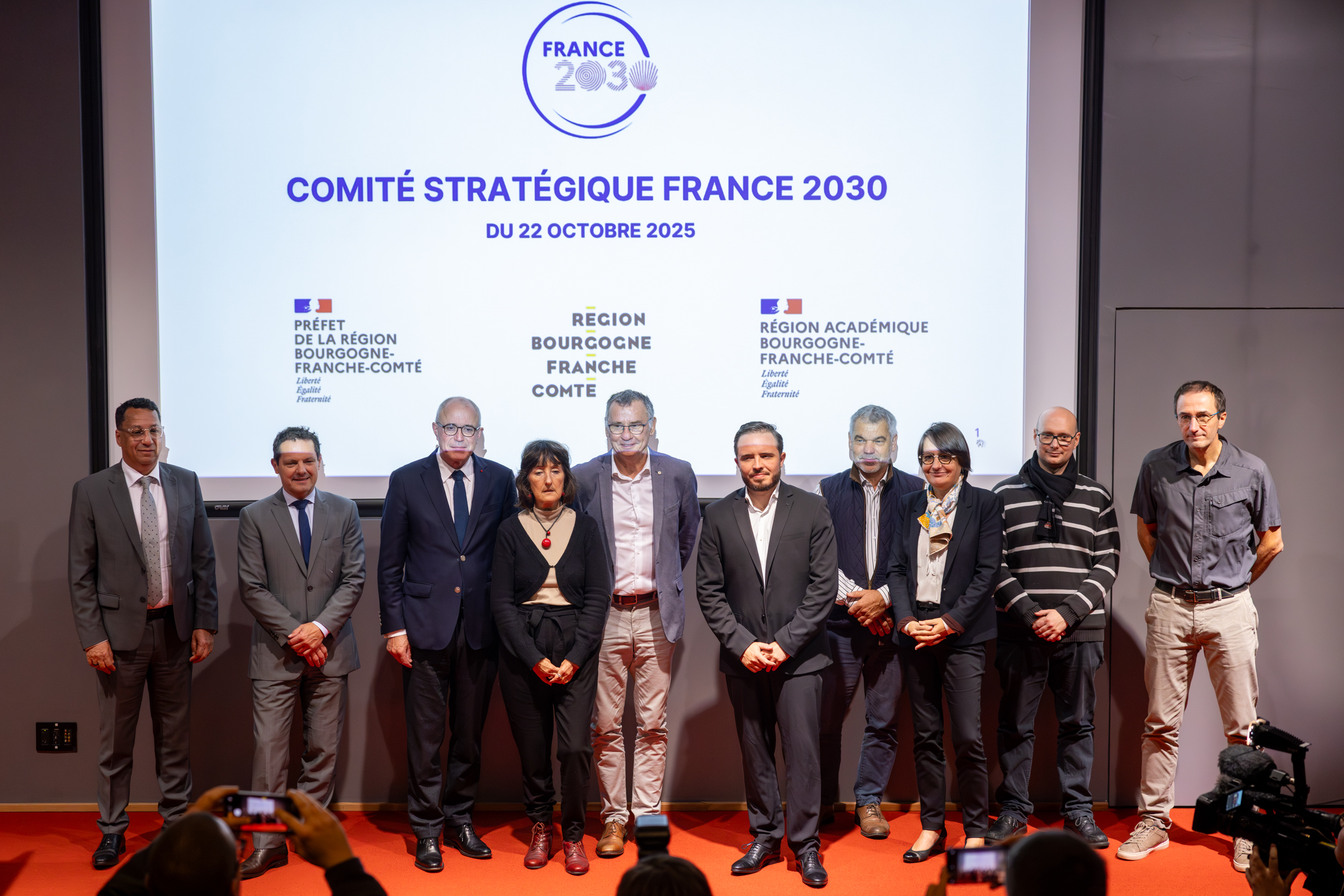 Un comité stratégique France 2030 s’est tenu à Dijon mercredi 22 octobre, en présence de quelques lauréats régionaux. Photo : Xavier DUCORDEAUX