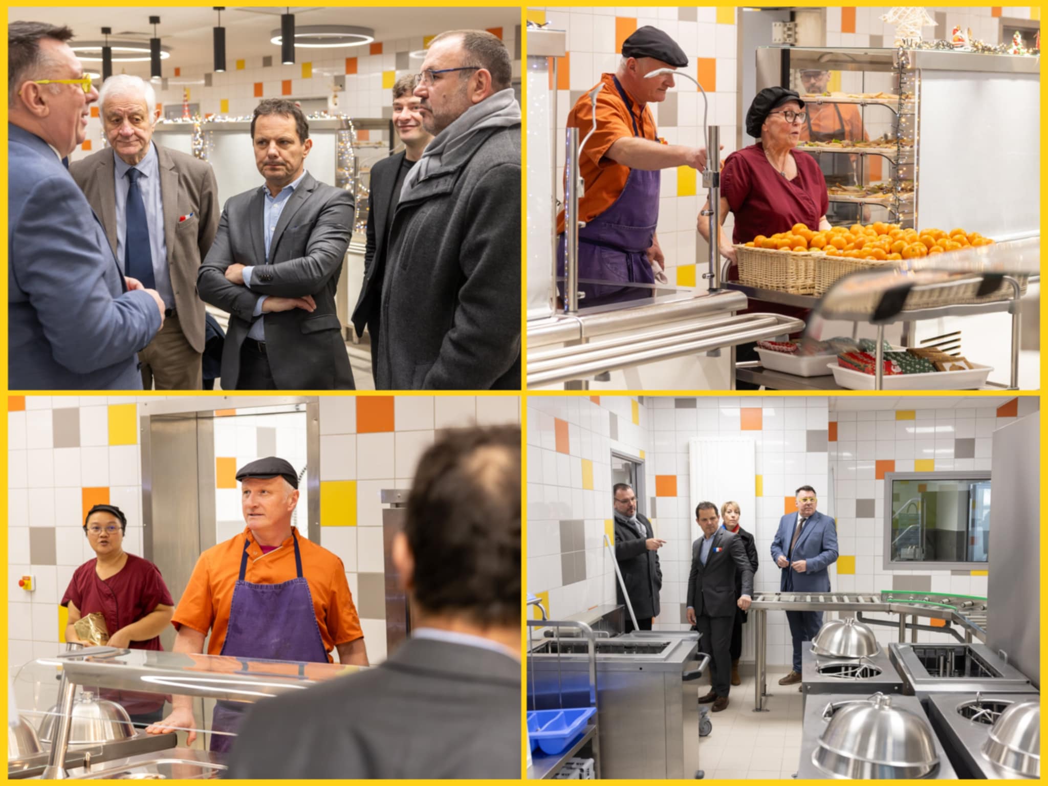 Inauguration du service commun de restauration des lycées Belin et Munier de Vesoul, mardi 16 décembre 2025. Photo : Xavier DUCORDEAUX