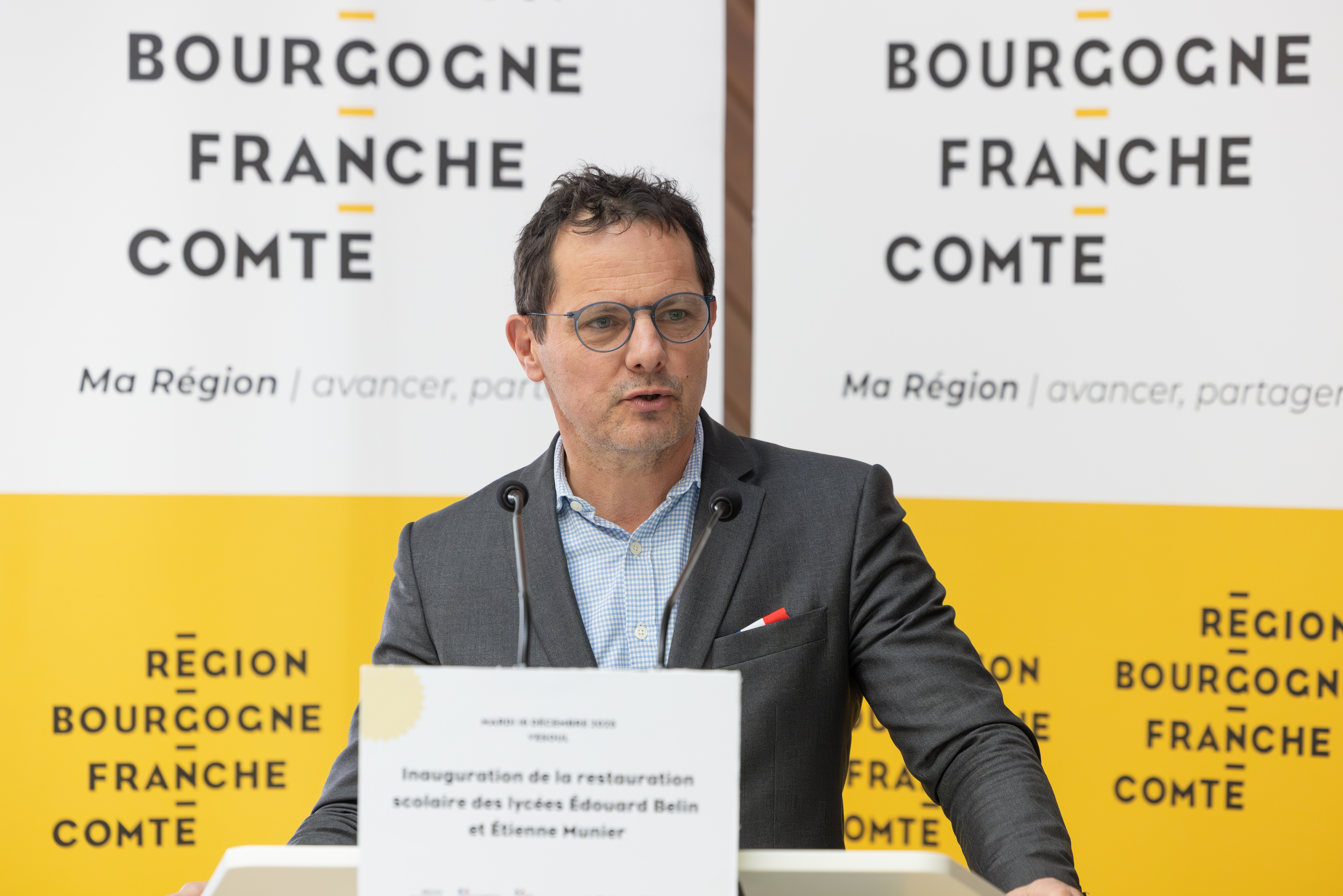 Jérôme DURAIN, président de la Région Bourgogne-Franche-Comté. Photo : Xavier DUCORDEAUX