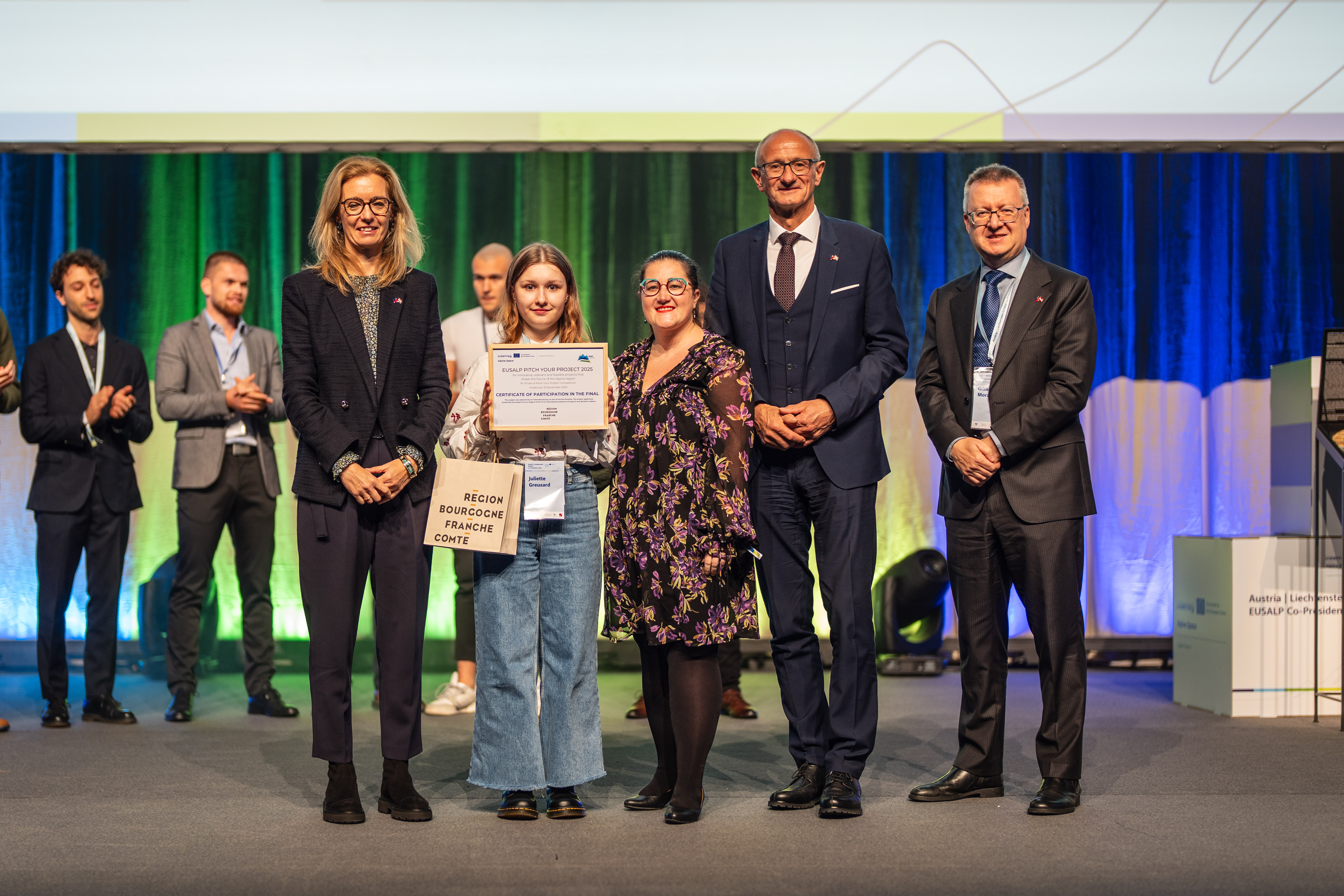 Finale du concours Pitch your project, édition 2025, mardi 25 novembre à Innsbruck (Tyrol) - Photo DR