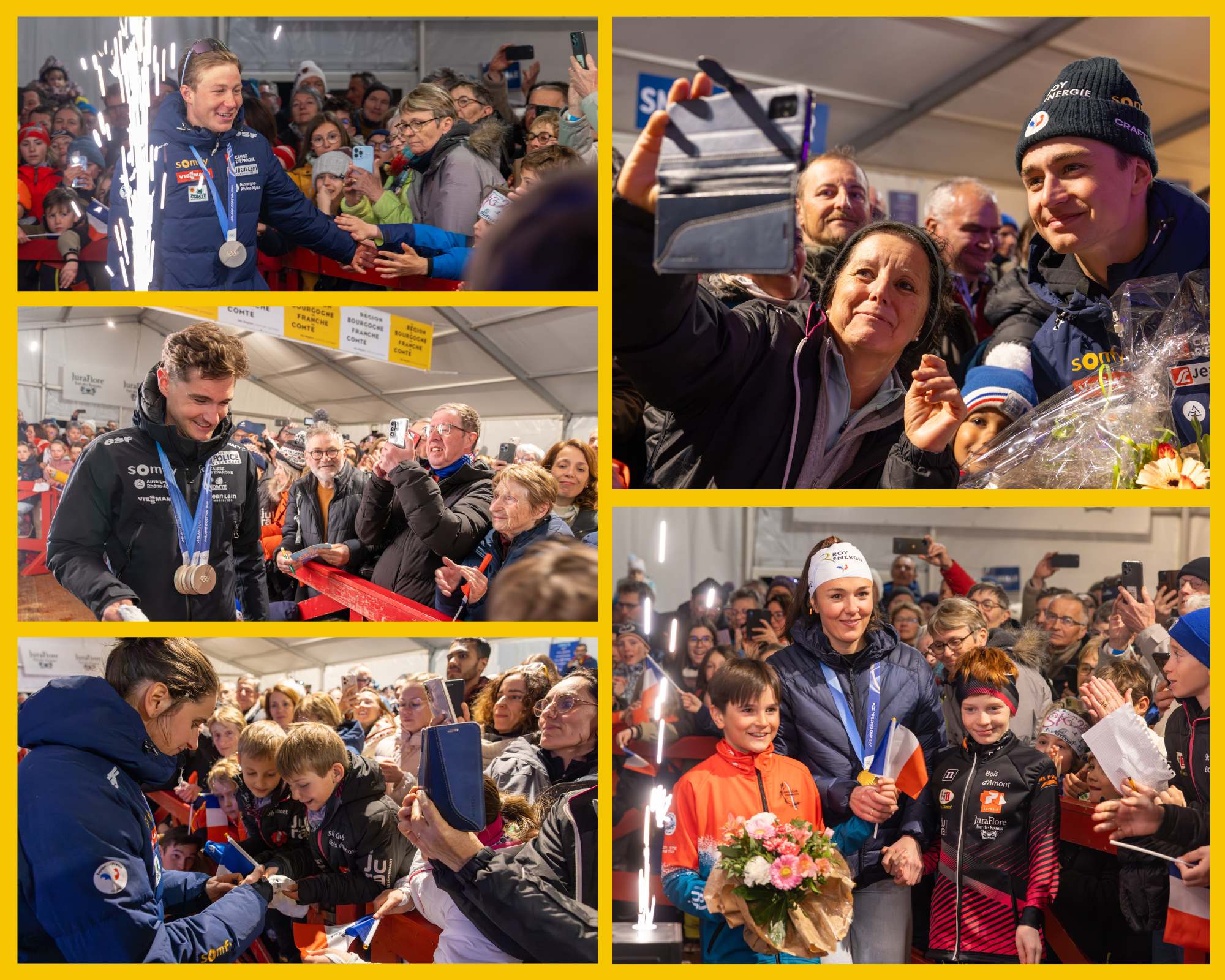 Une médaille olympique, ça se partage ! Photos : Xavier Ducordeaux