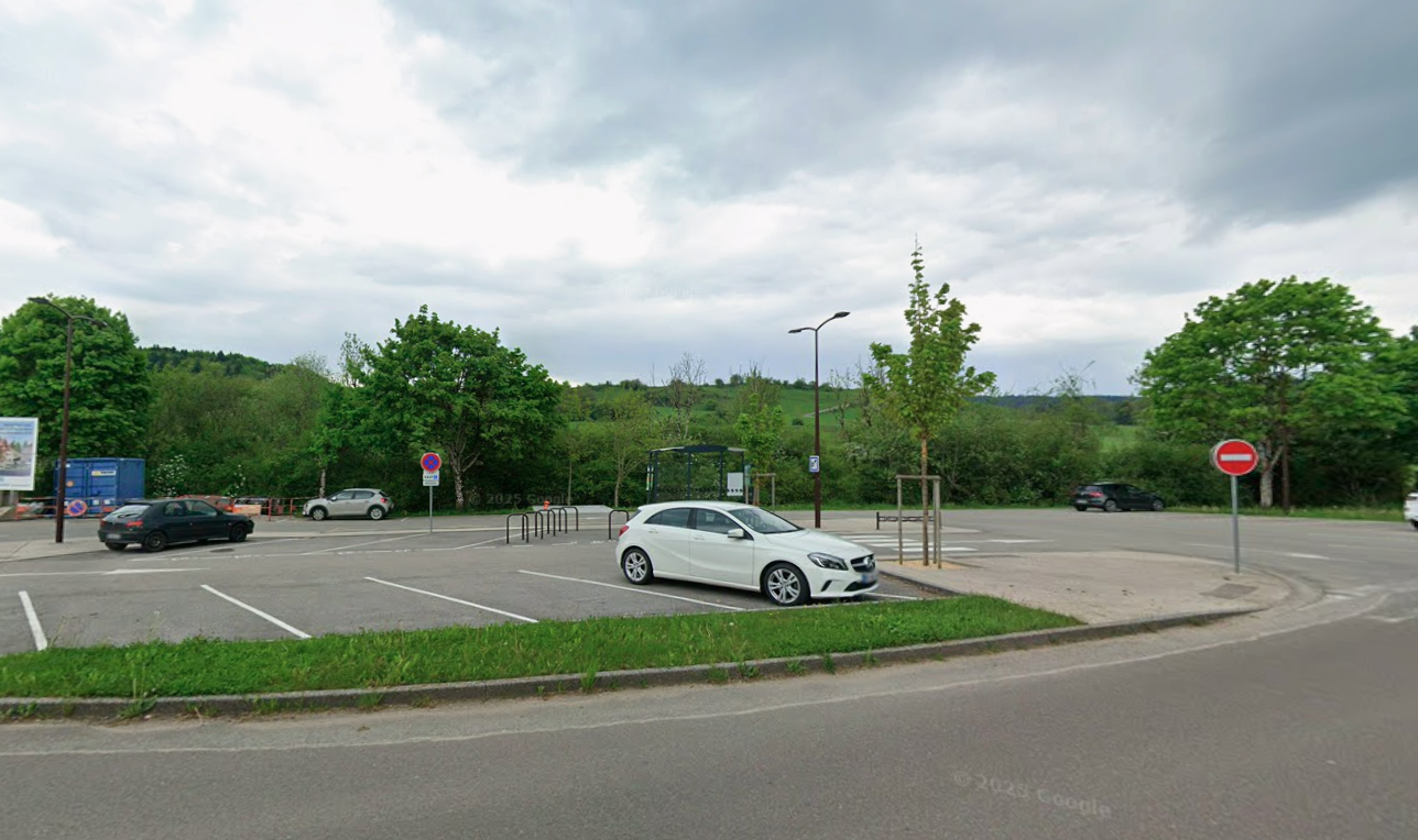 Aire de covoiturage aux Premiers Sapins (Doubs) - Capture d’écran Google Maps