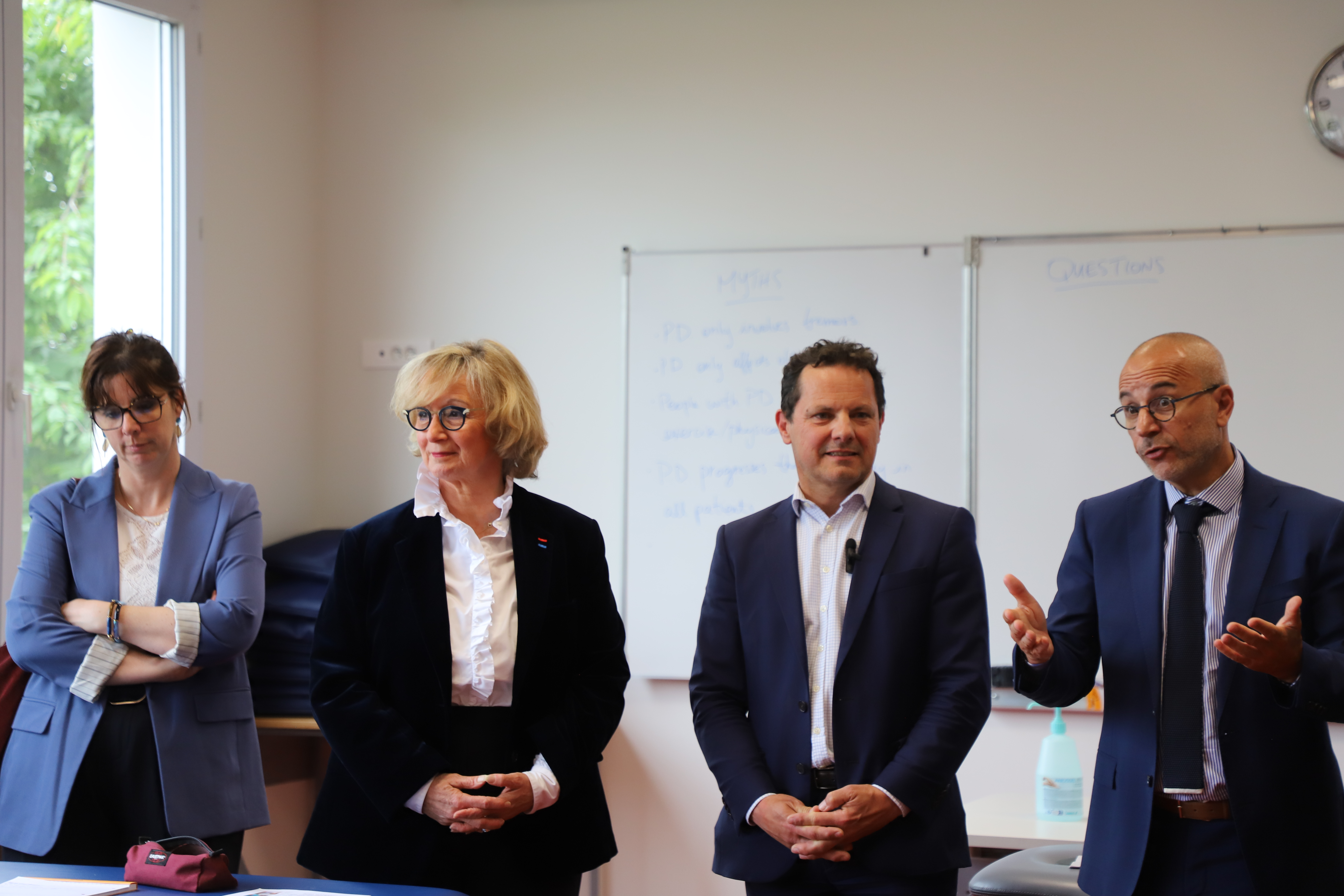 Visite du président de la Région Jérôme Durain à l’Institut de formation en masso kinésithérapie (IFMK) de Dijon - Photo Océane Lavoustet