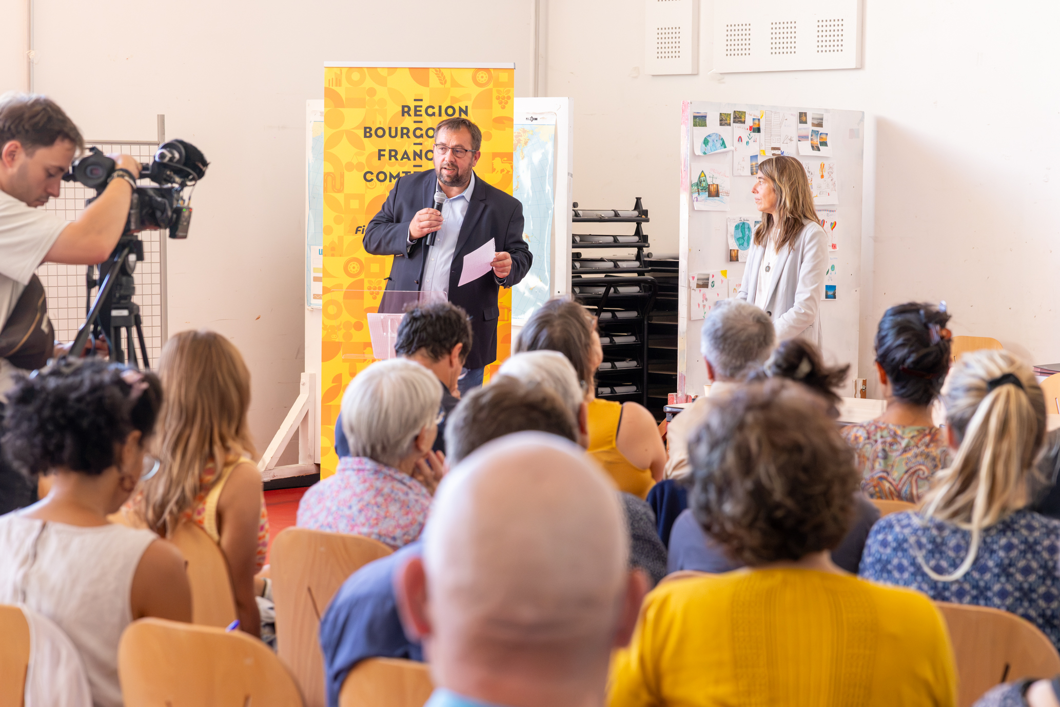 Au niveau régional, le projet est porté par Fabrice Voillot et Claire Mallard, conseillers régionaux.  Photo : Xavier Ducordeaux