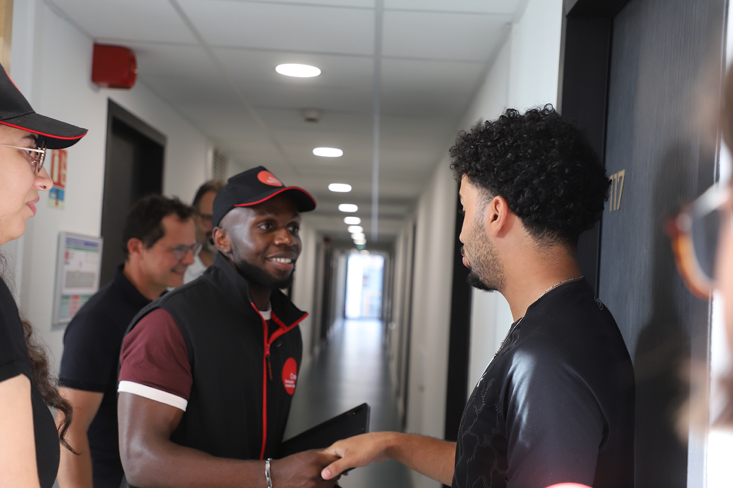 Visite au CROUS Mansart, à Dijon, le 8 septembre 2026 - Photo Océane Lavoustet