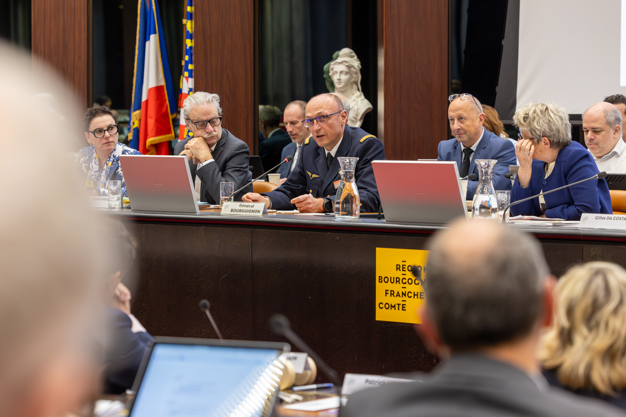 Intervention du Général Bourguignon. Photo : Xavier Ducordeaux.