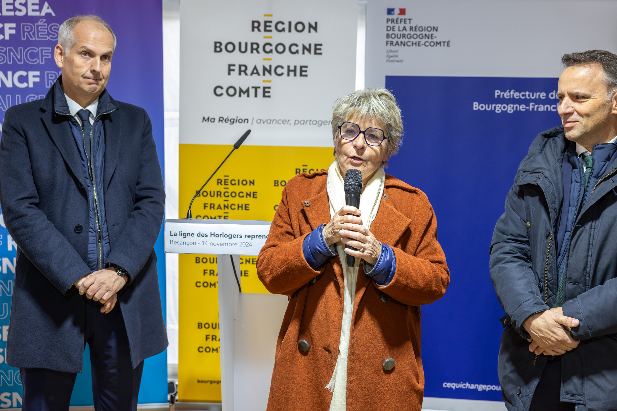 Marie-Guite Dufay, Présidente de la Région Bourgogne-Franche-Comté. Photo : Xavier Ducordeaux.