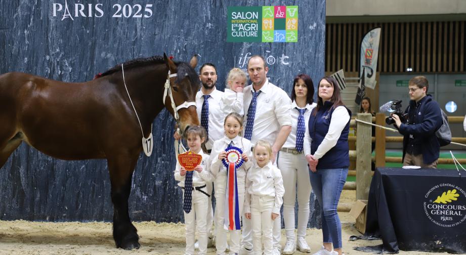 Concours de trait comtois au SIA 2025 - Photo Océane Lavoustet 