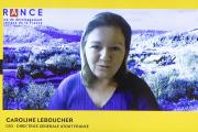 Caroline Leboucher, intervenante lors des rencontres régionales du tourisme, mardi 1er décembre 2020 - Crédit photo Région Bourgogne-Franche-Comté / David Cesbron