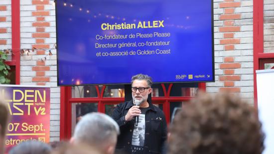 Christian ALLEX, directeur général, co-fondateur et co-associé de Golden Coast. Crédit : Océane LAVOUSTET/Région Bourgogne-Franche-Comté