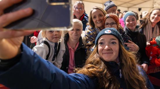 Lou Jeanmonnot, multi-médaillée olympique aux Jeux Olympiques de Milan-Cortina. Photo : Xavier Ducordeaux 