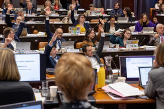 Les Conseillers régionaux ont pris acte des orientations budgétaires 2025. Photo : Xavier Ducordeaux