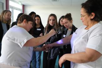 Tournée 2025 des Instituts de formation des aides-soignants (IFAS), étape à Auxerre (89) - Photo Océane Lavoustet