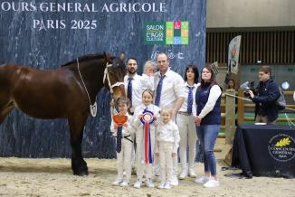 Concours de trait comtois au SIA 2025 - Photo Océane Lavoustet 