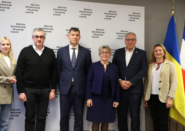 Signature de l’accord entre l’ALDA, la Région, Dijon métropole, l’Oblast et la ville de Vinnytsia - Crédit Oceane LAVOUSTET