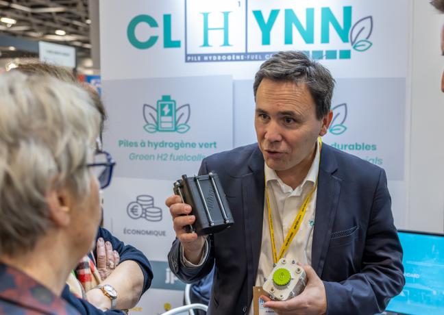 La Région Bourgogne-Franche-Comté est présente au salon international de l’hydrogène Hyvolution, à Paris, mardi 29 janvier 2025 - Photo Xavier Ducordeaux