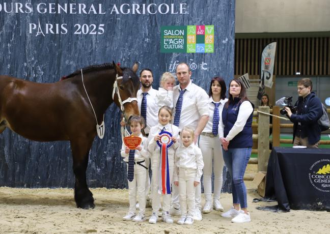 Concours de trait comtois au SIA 2025 - Photo Océane Lavoustet