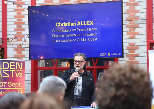 Christian ALLEX, directeur général, co-fondateur et co-associé de Golden Coast. Crédit : Océane LAVOUSTET/Région Bourgogne-Franche-Comté Christian ALLEX, directeur général, co-fondateur et co-associé de Golden Coast. Crédit : Océane LAVOUSTET/Région Bourgogne-Franche-Comté