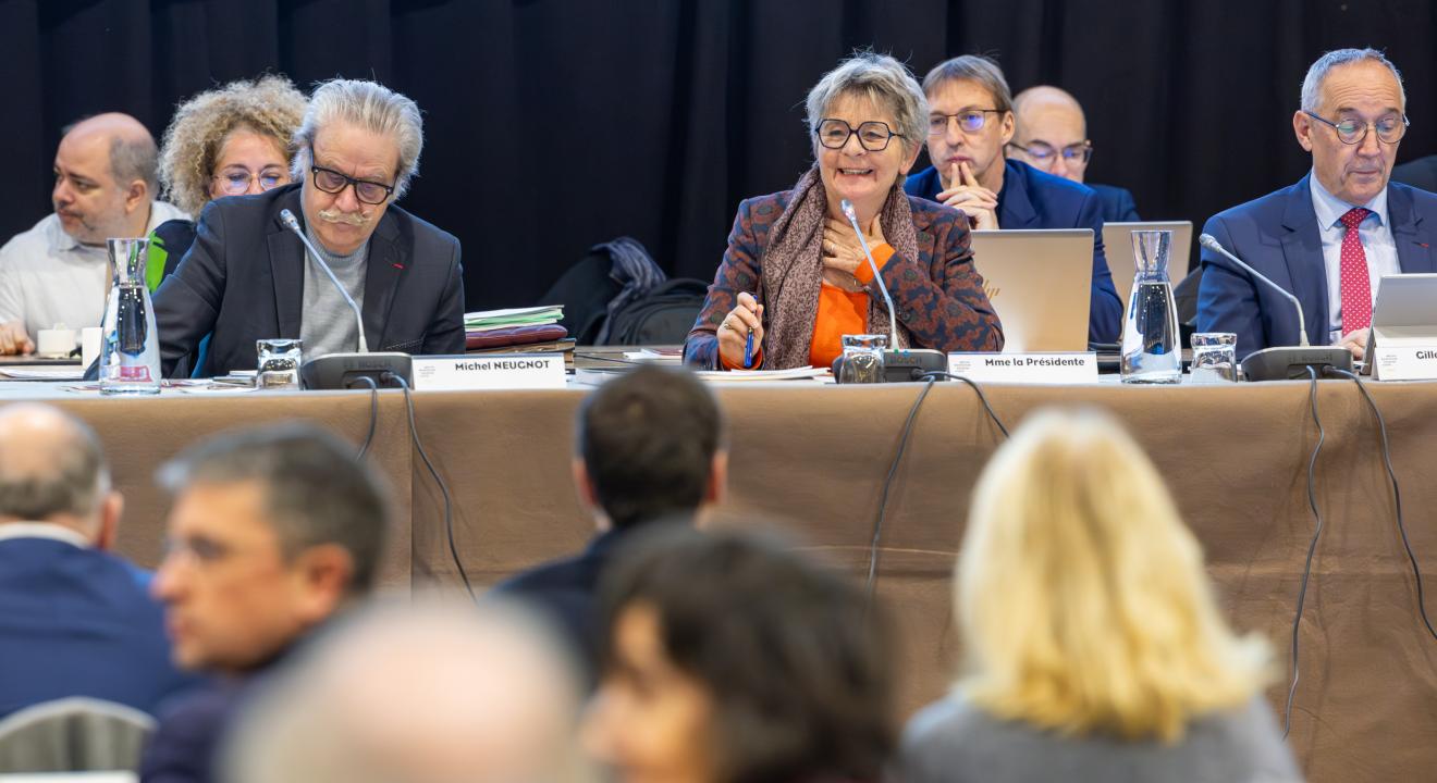 Marie-Guite Dufay, Présidente de la Région. Photo : Xavier Ducordeaux