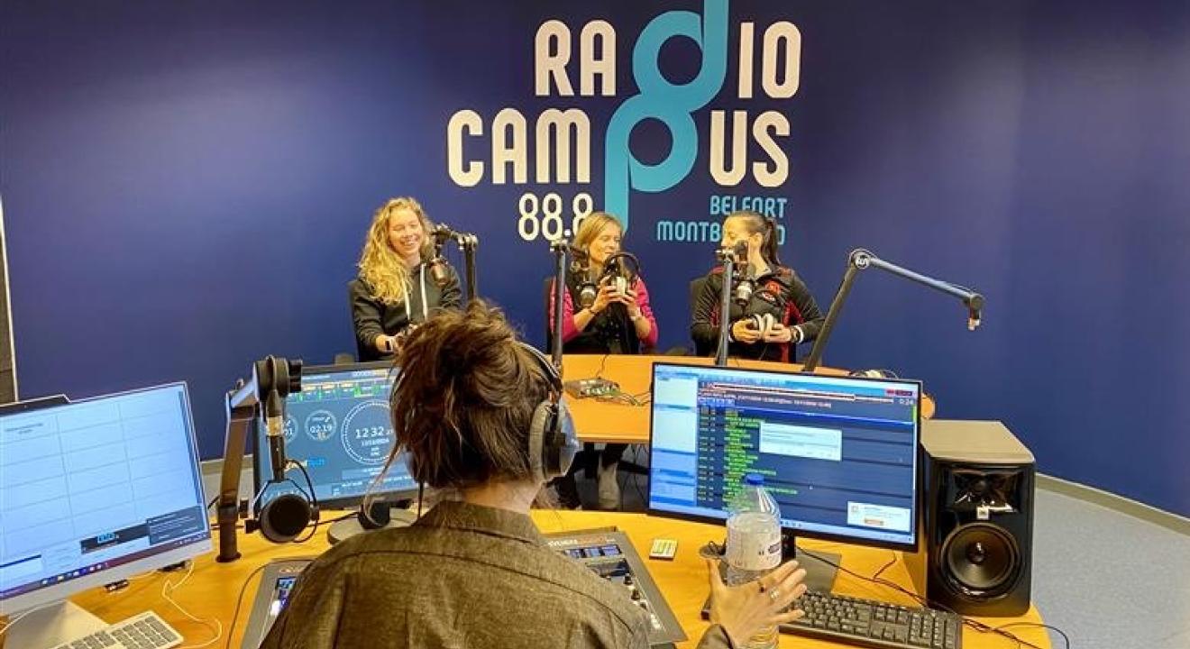 Studio de Radio Campus Belfort-Montbéliard - Photo DR