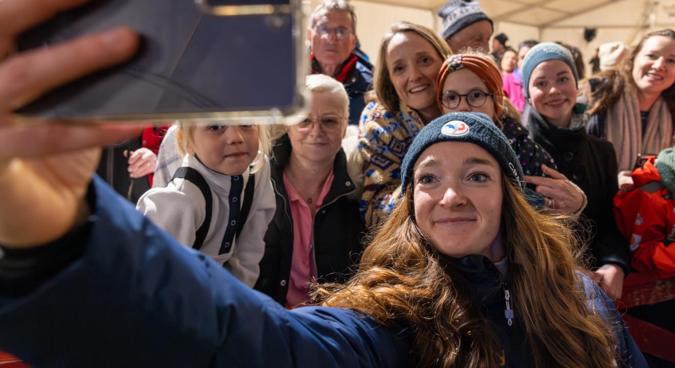 Lou Jeanmonnot, multi-médaillée olympique aux Jeux Olympiques de Milan-Cortina. Photo : Xavier Ducordeaux 