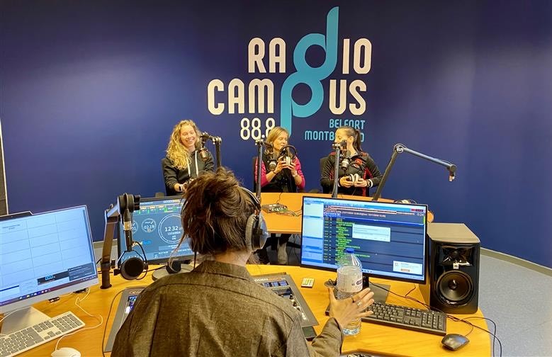 Studio de Radio Campus Belfort-Montbéliard - Photo DR